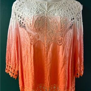 Cato White Crochet Lace Top